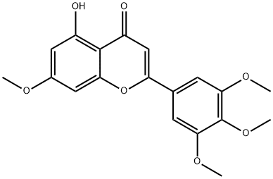 2-(3,4,5-Trimethoxyphenyl)-5-hydroxy-7-methoxy-4H-1-benzopyran-4-one Struktur