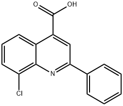 8-CHLORO-2-PHENYLQUINOLINE-4-CARBOXYLIC ACID Struktur