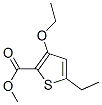 2-Thiophenecarboxylicacid,3-ethoxy-5-ethyl-,methylester(9CI) Struktur