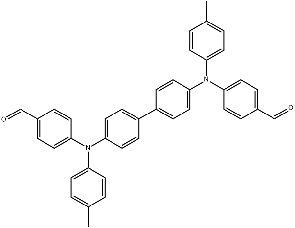 N,N'-Di-p-tolyl-N,N'-di(4-formylphenyl)benzidin Struktur