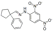 1-Phenylcyclopentanecarbaldehyde 2,4-dinitrophenyl hydrazone Struktur