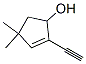 2-Cyclopenten-1-ol, 2-ethynyl-4,4-dimethyl- (9CI) Struktur