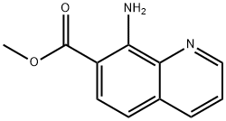 7-Quinolinecarboxylicacid,8-amino-,methylester(9CI) Struktur