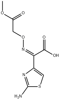 2-(2-AMINO-4-THIAZOLYL)-(Z)-2-(METHOXYCARBONYLMETHOXYIMINO)ACETIC ACID Struktur