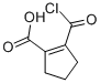 1-Cyclopentene-1-carboxylic acid, 2-(chlorocarbonyl)- (9CI) Struktur