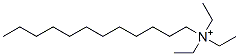 N,N,N-triethyl-1-dodecylammonium Struktur