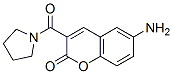 6-Amino-3-(pyrrolidin-1-ylcarbonyl)coumarin Struktur