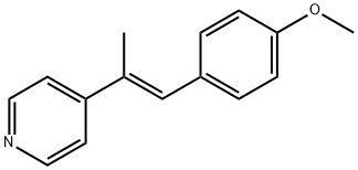 4-[2-(4-METHOXYPHENYL)-1-METHYLVINYL]PYRIDINE Struktur