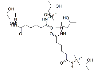 2,2'-bis(1,6-dioxohexane-1,6-diyl)bis[1-(2-hydroxypropyl)-1,1-dimethylhydrazinium] dihydroxide Struktur