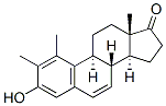 3-Hydroxy-1,2-dimethylestra-1,3,5(10),6-tetren-17-one Struktur