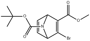 7-tert-butyl 2-Methyl 3-broMo-7-azabicyclo[2.2.1]hepta-2,5-diene-2,7-dicarboxylate Struktur