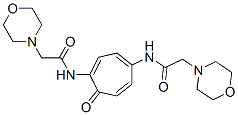 N,N'-(7-Oxo-1,3,5-cycloheptatrien-1,4-ylene)bis(4-morpholineacetamide) Struktur