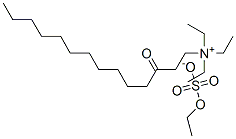 triethyl[2-lauroylethyl]ammonium ethyl sulphate  Struktur