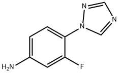 3-fluoro-4-(1H-1,2,4-triazol-1-yl)aniline Struktur