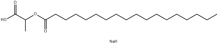 sodium 1-carboxylatoethyl stearate Structure