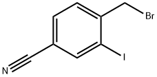 4-(Bromomethyl)-3-iodobenzonitrile Struktur