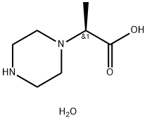 2-(Piperazin-1-yl)propanoic acid dihydrate Struktur