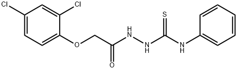 2-[2-(2,4-dichlorophenoxy)acetyl]-N-phenyl-1-hydrazinecarbothioamide Struktur