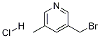 3-(broMoMethyl)-5-Methylpyridine hydrochloride Struktur