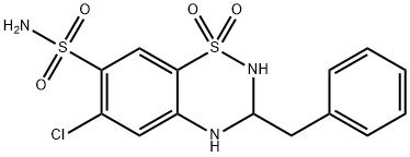 BENZYLHYDROCHLOROTHIAZIDE Struktur