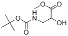 Propanoic acid, 3-[[(1,1-dimethylethoxy)carbonyl]amino]-2-hydroxy-, methyl Struktur