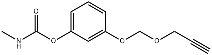 N-Methylcarbamic acid m-[(2-propynyloxy)methoxy]phenyl ester Struktur