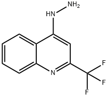 1-[2-(TRIFLUOROMETHYL)-4-QUINOLYL]HYDRAZINE Struktur