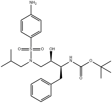 [(1S,2R)-1-Benzyl-2-hydroxy-3-[isobutyl-[(4-aminophenyl)sulfonyl]amino] propyl]-carbamic Acid tert-Butyl Ester