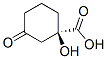 Cyclohexanecarboxylic acid, 1-hydroxy-3-oxo-, (R)- (9CI) Struktur