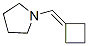 Pyrrolidine, 1-(cyclobutylidenemethyl)- (9CI) Struktur