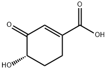 1-Cyclohexene-1-carboxylicacid,4-hydroxy-3-oxo-,(S)-(9CI) Struktur