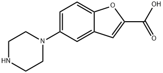 5-(piperazin-1-yl)benzofuran-2-carboxylic acid Struktur