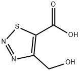 1,2,3-Thiadiazole-5-carboxylic acid, 4-(hydroxymethyl)- (9CI) Struktur