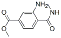 Benzoic acid, 3-amino-4-[(methylamino)carbonyl]-, methyl ester (9CI) Struktur