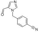 4-(5-FORMYL-IMIDAZOL-1-YLMETHYL)-BENZONITRILE Struktur