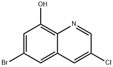 6-BroMo-3-chloro-8-quinolinol Struktur