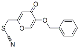 5-benzyloxy-2-thiocyanatomethyl-4-pyranone Struktur