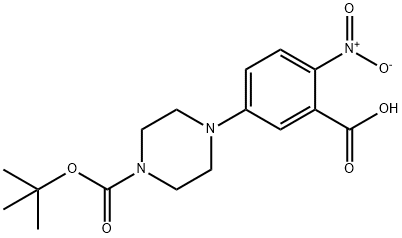 1-N-BOC-4-(3-CARBOXY-4-NITROPHENYL)PIPERAZINE Struktur