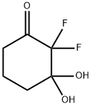 Cyclohexanone,  2,2-difluoro-3,3-dihydroxy- Struktur