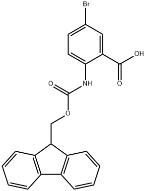 2-(FMoc-aMino)-5-broMobenzoic Acid Struktur