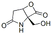 6-Oxa-2-azabicyclo[3.2.0]heptane-3,7-dione,1-(hydroxymethyl)-,(1R)-(9CI) Struktur