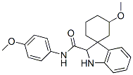 N-(4-Methoxyphenyl)-5-methoxyspiro[cyclohexane-1,3'-indoline]-2'-carboxamide Struktur