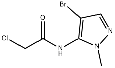 N-(4-BROMO-1-METHYL-1H-PYRAZOL-5-YL)-2-CHLOROACETAMIDE, TECH Struktur