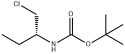 Carbamic acid, [1-(chloromethyl)propyl]-, 1,1-dimethylethyl ester, (R)- (9CI) Struktur