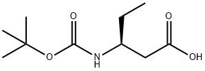 Pentanoic acid, 3-[[(1,1-dimethylethoxy)carbonyl]amino]-, (3S)- (9CI) Struktur