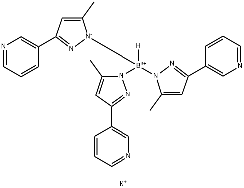 POTASSIUM HYDROTRIS(3-(3-PYRIDYL)-5-METHYLPYRAZOL-1-YL)BORATE Struktur