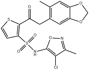 N- (4- chloro- 3- methyl- oxazol- 5- yl)- 2- [2- (6- methylbenzo[1,3]dioxol- 5- yl)acetyl]- thiophene- 3- sulfonamide price.