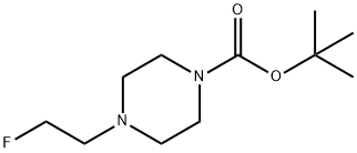 1-(2'-FLUORO)ETHYL-4-(TERT-BUTYLOXYCARBONYL)PIPERAZINE Struktur