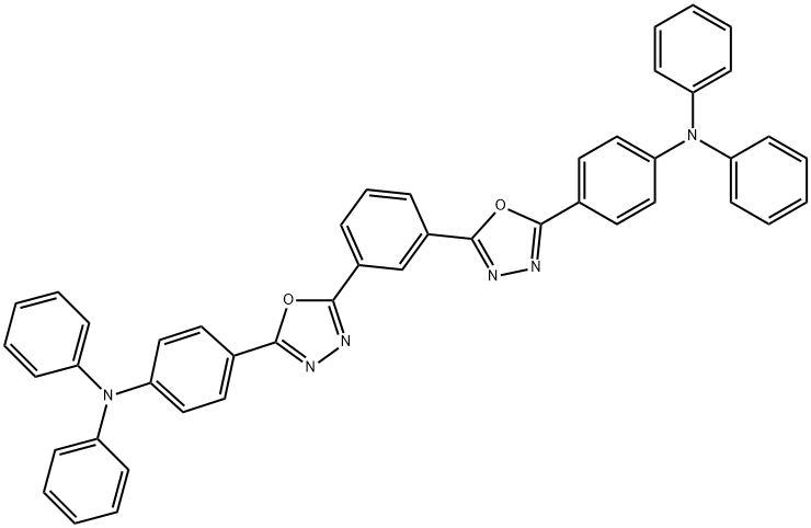 1,3-BIS(5-(4-DIPHENYLAMINO)PHENYL-1,3,4-OXADIAZOL-2-YL)BENZENE Struktur