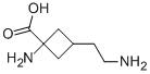 Cyclobutanecarboxylic acid, 1-amino-3-(2-aminoethyl)- (9CI) Struktur